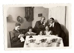 Vintage Photo Family Living Room Eisleben 10/7/1932 Cigarettes Scene (F1093)