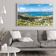 St John Beaches, US Virgin Islands, Cruz Bay Aerial View Photograph Caribbean