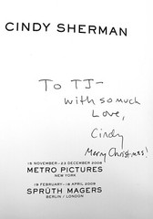 Cindy Sherman – Signed & Inscribed – Metro Pictures Exhibit Catalog Photographs