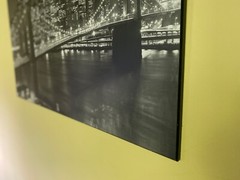 NYC Skyline Brooklyn Bridge, Twin Towers Portrait – pre 9/11