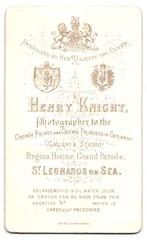Photograph Henry Knight, St Leonards on Sea, Portrait Young Man in Suit with