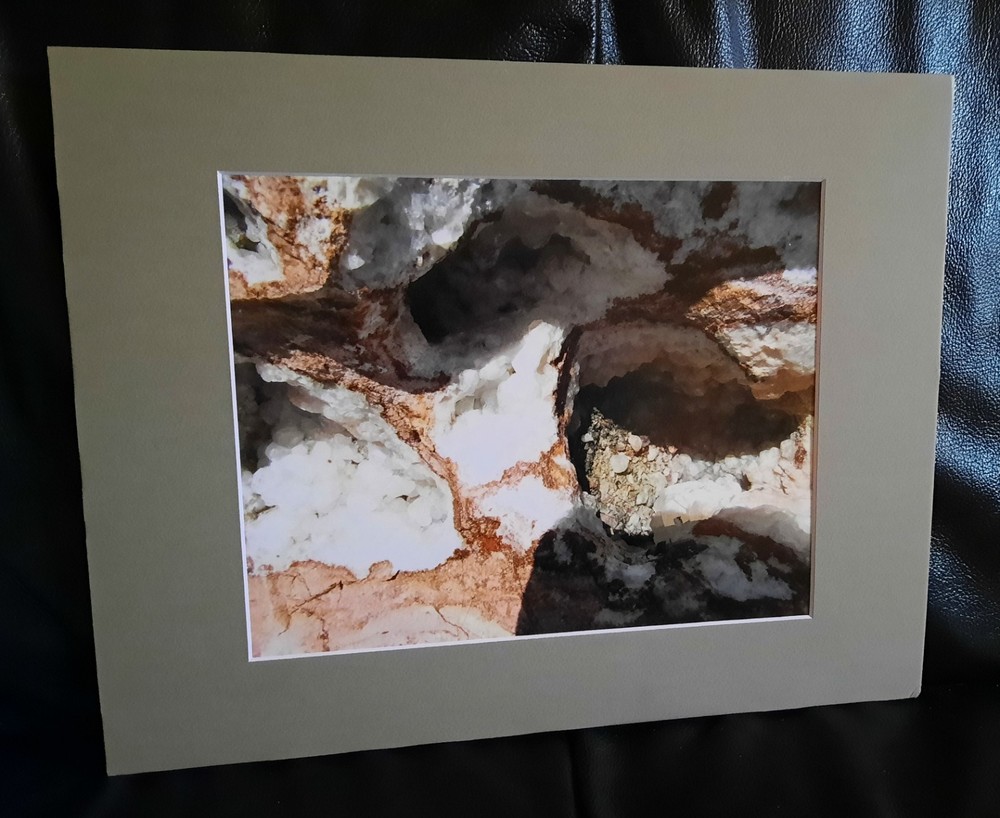 Matted Photograph: Rock Patterns