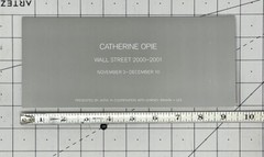 Catherine Opie Art Announcement Card – Wall Street 2000-2001