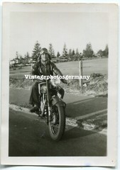D2712 Photo 1930s Motorcycle Vintage Bike Krad Harley-Davidson?