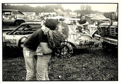Danny Lyon (b. 1942) Fotofolio Photo Art Print Card – Orange County Speedway