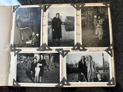 Old photo album civilian with defects, from 1919 281025/92