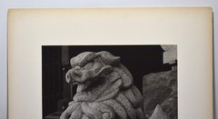 Vintage James W. Howlett Black and White Photograph, ‘Temple Lion / Kyoto’