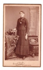 CDV photo around 1885, pretty young woman, Eisenach