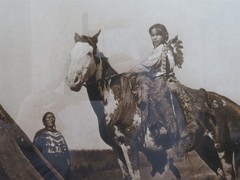 1979 Edward S. Curtis Photograph Of «A Painted Tipi [sic]» By Jean-Antony Du Lac