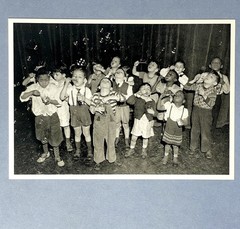 Bubble Contest, 1940s Fotofolio Art Photo Print Card 4.25”x6” Chicago IL