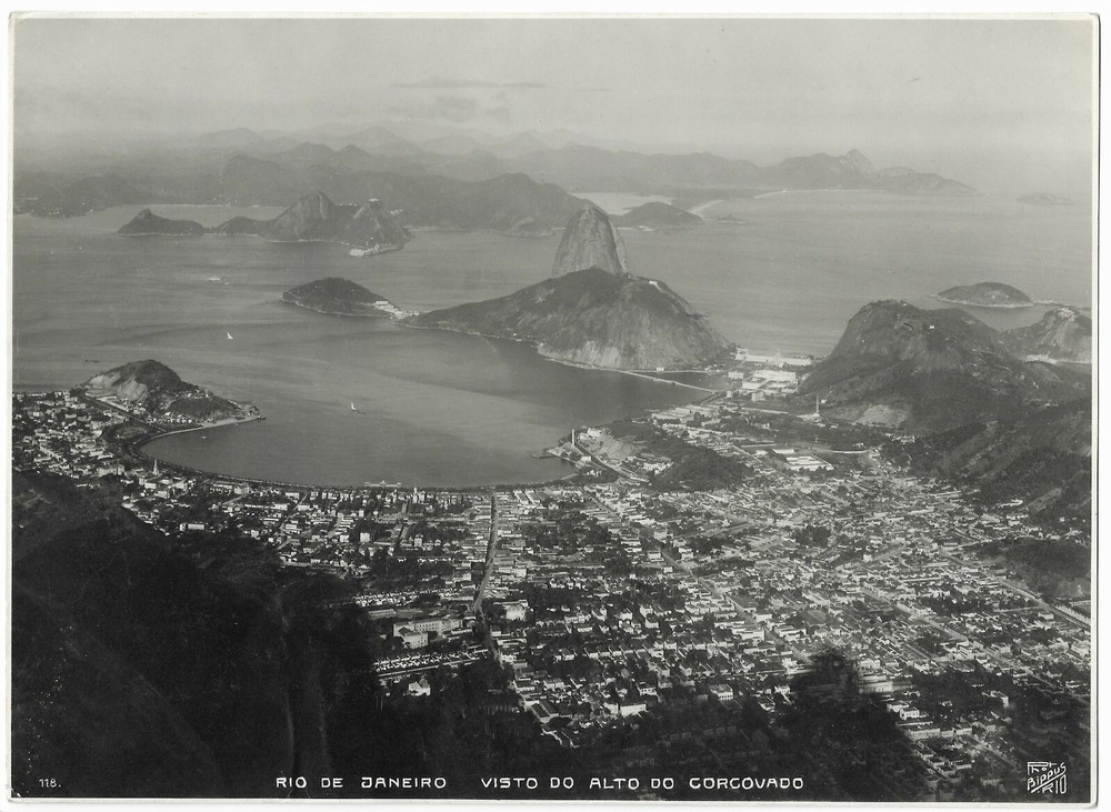 Large Photo, Rio De Janeiro Brazil Brazil, Visto Do Alto Do Corcovado, 1920