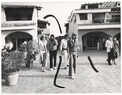 24x18cm Vintage Archive Photo 1970 Mirja + Gunther Sachs + Prince in Portocervo