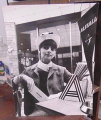 Rabbi A. Bruce Goldman – 10″ x 13″ b/w 60s photograph / Fashion, NYC, Alitalia