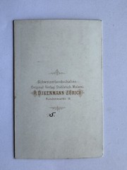 orig. CDV photo lithograph around 1860 Zurich Dikenmann Switzerland