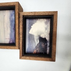Vintage Dennis Barloga Gallery Framed Photograph San Francisco Golden Gate Beach