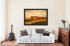 Great Plains Photography Print – Picture of Monument Rocks at Sunset in Kansas