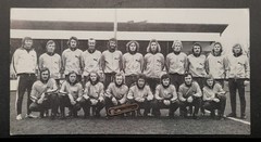 Photo portrait team picture football VfB Oldenburg 1974 advertising amateur Oberlig