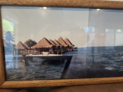 Panoramic Framed Tropical Island Photo Print Appears Bora Bora Wall Art Decor