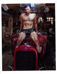 11 X 8.5 Alan Lyon Original Male Photo gay interest (15) Vintage car Alex