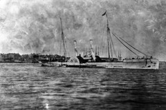 New Civil War Photo: Confederate Blockade Runner TEASER off Fort Monroe -6 Sizes