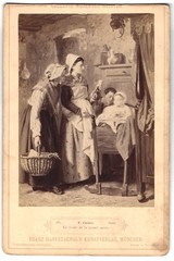 Photography Franz Hanfstängl, Munich, painting la visite de la grand’ mère, photo