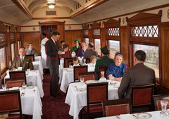 Photo Art Print of the Dining Car on the Santa Fe’s Scout in 1937