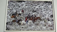 JUDY DEIST PHOTOGRAPH RIDERS IN SNOWY SAGE OPEN EDITION
