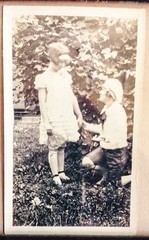 circa 1920s THE MARRIAGE PROPOSAL, 3 FRAMED PHOTOGRAPHS, ORNATE WOOD FRAME