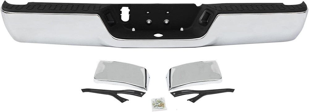 Chrome Rear Step Bumper Fit for 2009-2018 Dodge Ram 1500 for 2010-2012 Ram 2500