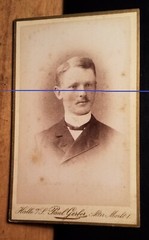 Dr. med. F. Weber as a student in the winter semester 1887/88/CDV Paul Gerber Halle a. S.