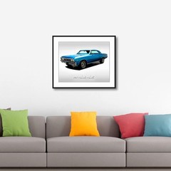 Classic Cars – 1967 Chevrolet Chevelle Marina Blue – Print