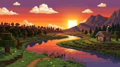 Minecraft Wallpaper Digital Image Picture Photo Desktop Background AI Art Poster