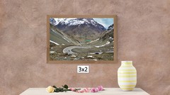 Zig Zag Road in the Andes, High Resolution Image, Many Formats, TV Art