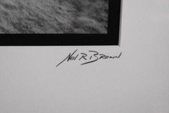 HANDSOME NEIL R. BROWN SIGNED LTD ED (11/275) BLACK WHITE PHOTO DUNNOTTAR CASTLE