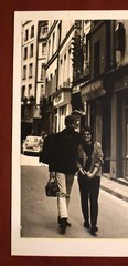 J.W. Howlett Black + White Photograph Focusing on a Man + Woman in an Urban Area
