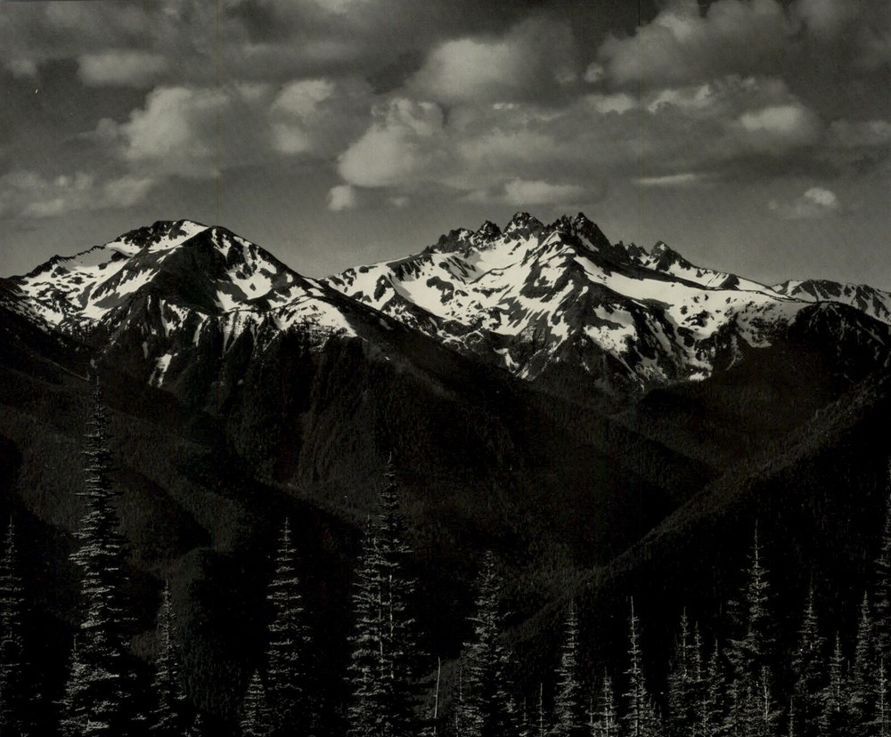 1950 Ansel Adams From Hurricane Hill Olympic National Park Art Photo Gravure
