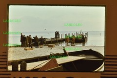 Slide 1971 Juliusruh Rügen Sea Boats Fishing People Beach
