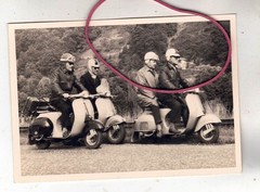 PHOTO PHOTO CAR AUTOMOBILES OLD MOTORCYCLE SCOOTER VESPA