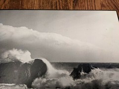 KARL BONFERT THE BIG WAVE ORIGINAL PHOTOGRAPH MOUNTED