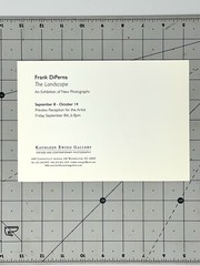 Frank DiPerna (1947-2020) Art Announcement Card Sep. 2000 The Landscape