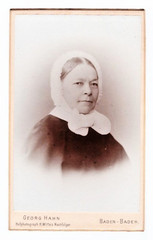 CDV photo around 1900, head nurse-Baden