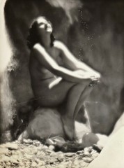 1928 Original EDWIN BOWER HESSER Female Nude Woman Art Deco Silver Gelatin Photo
