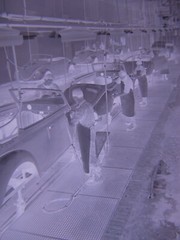 VW Beetle convertible Beetle Karmann Osnabrück factory around 1950 original hist. Negative