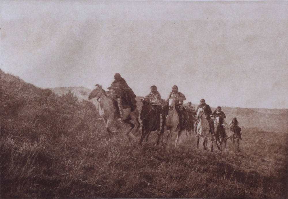 Edward S.Curtis Photogravure Return Of Scouts Cheyenne Classic Gravure Company
