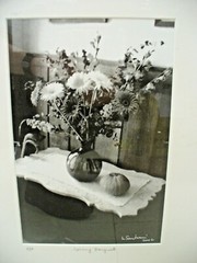 MATTED PHOTOGRAPHY Spring Bouquet A/P By Larry Santucci 2006 Framed 16×20