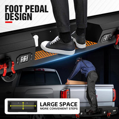 for Ram 1500 Rear Step Bumper Compatible with 2009-2018 Dodge Ram 1500 & 2019-20