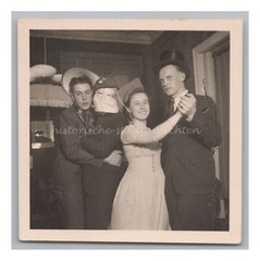 Men & Women Dancing – Fancy Dress – Vintage Photo 1930s