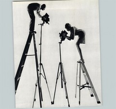 1972 1954 Philippe Halsman & YVONNE Ladder Camera Self Portrait Photo Gravure