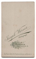 Photograph Joseph Werner, Munich, portrait elegantly dressed lady with brooch