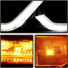 – for [Factory W/O LED DRL Model] 2015-2018 Ford Focus Black Sequential LED Tube